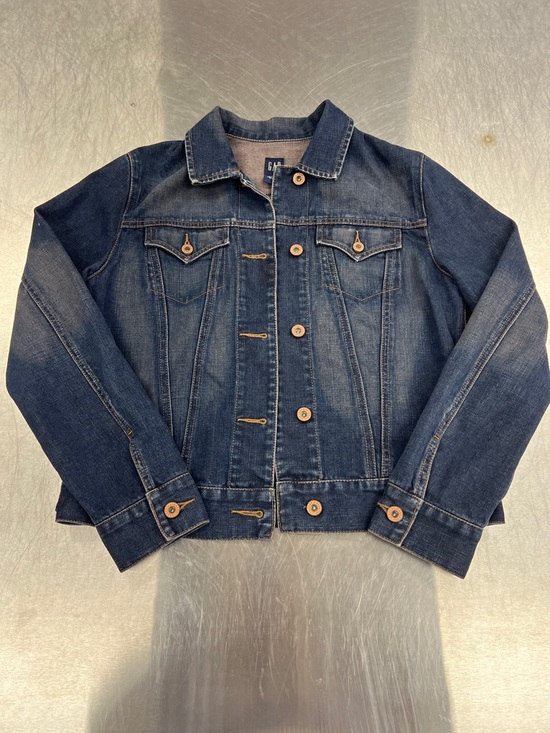 GAP Jackets & Blazers - GAP Dark Blue Denim Jean Jacket for Women
